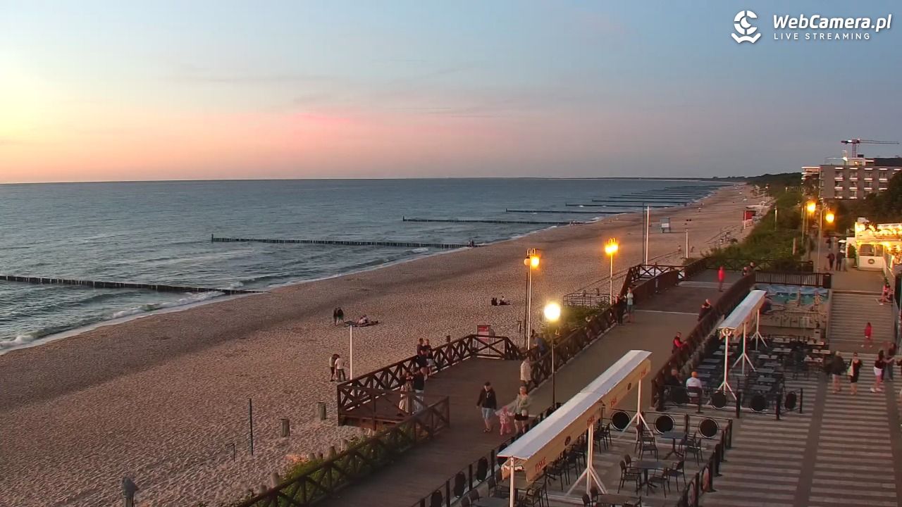 MIELNO - widok na plażę - 22 czerwiec 2026, 22:05