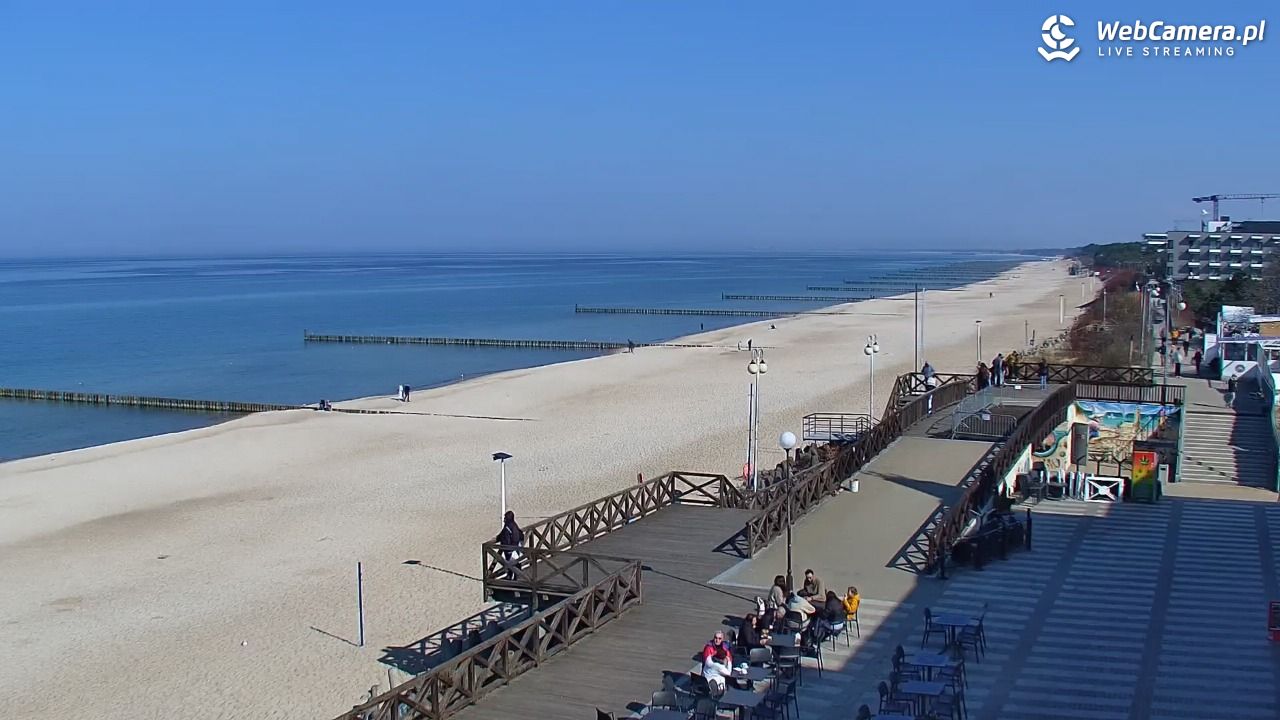 MIELNO - widok na plażę - 23 marzec 2026, 12:44
