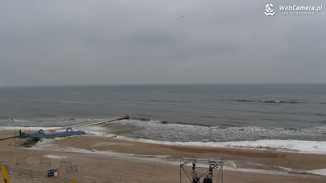 MIELNO - widok na plażę - 05 luty 2026, 13:07