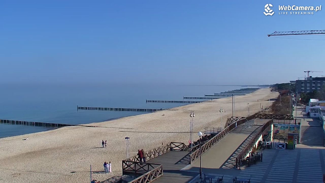 MIELNO - widok na plażę - 23 marzec 2026, 10:21