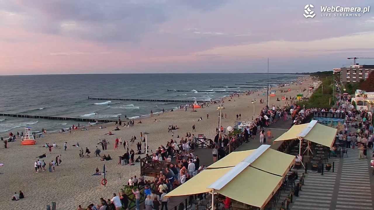 MIELNO - widok na plażę - 06 sierpień 2026, 20:46