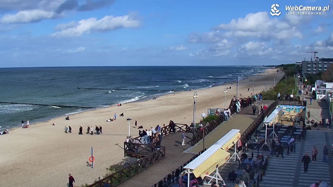 MIELNO - widok na plażę - 20 wresień 2026, 14:24