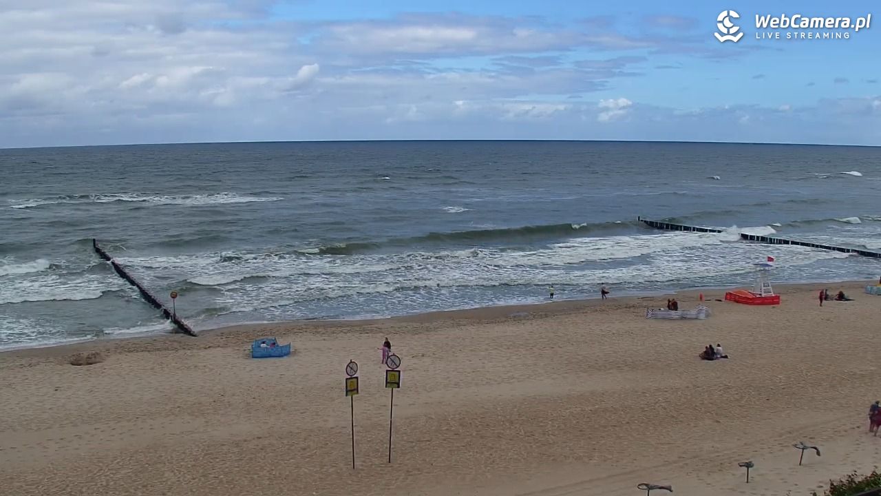 MIELNO - widok na plażę - 07 sierpień 2026, 11:02