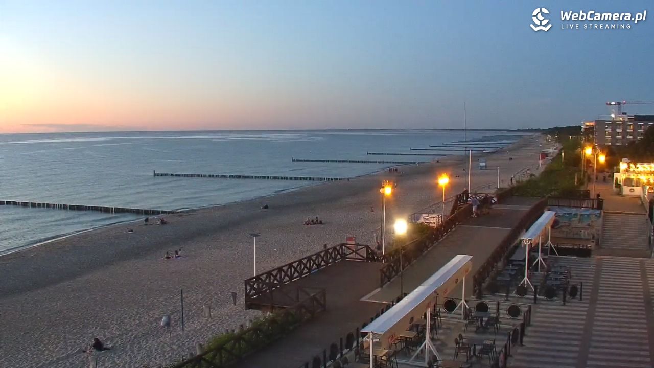 MIELNO - widok na plażę - 23 czerwiec 2026, 22:14