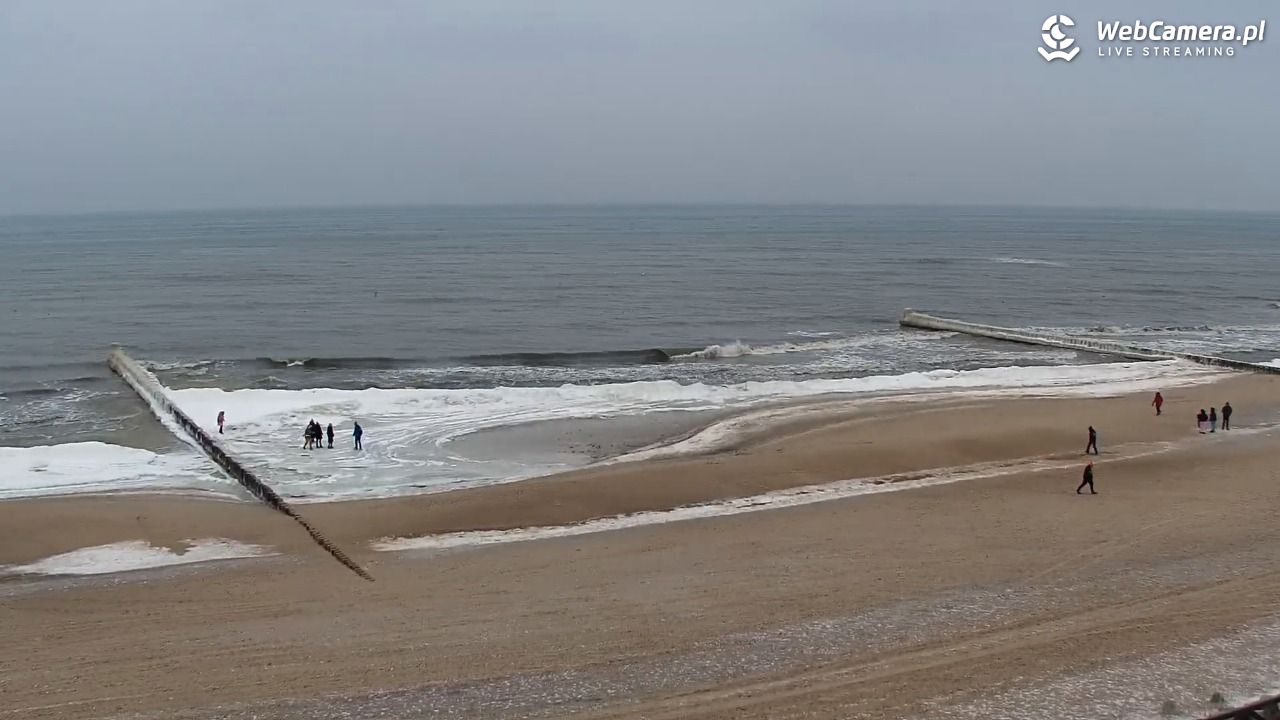 MIELNO - widok na plażę - 05 luty 2026, 12:03