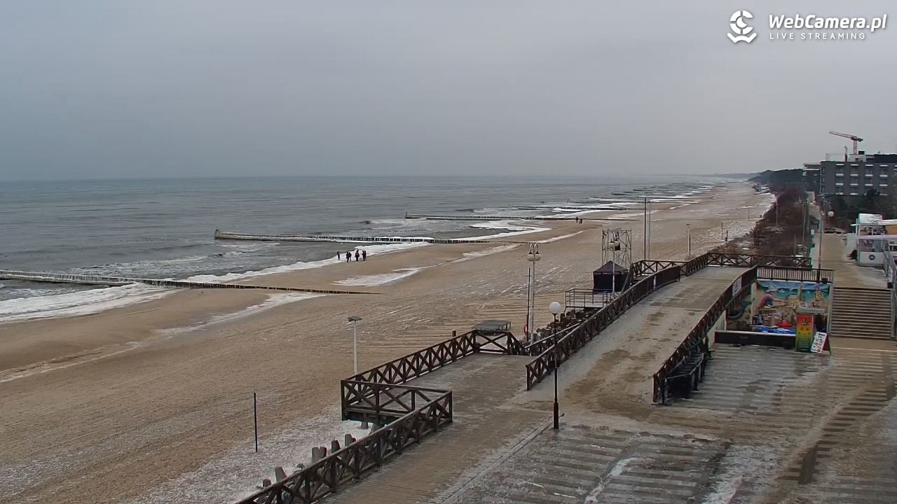 MIELNO - widok na plażę - 05 luty 2026, 09:52