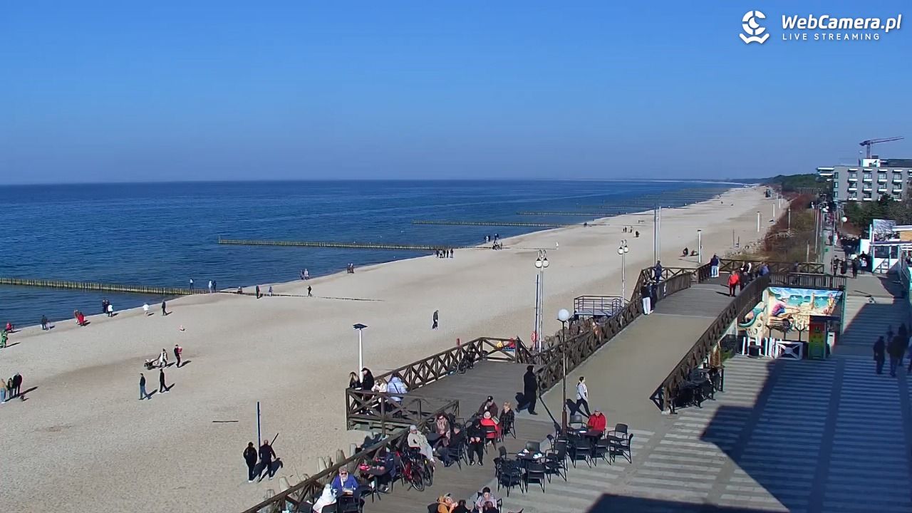 MIELNO - widok na plażę - 22 marzec 2026, 14:45