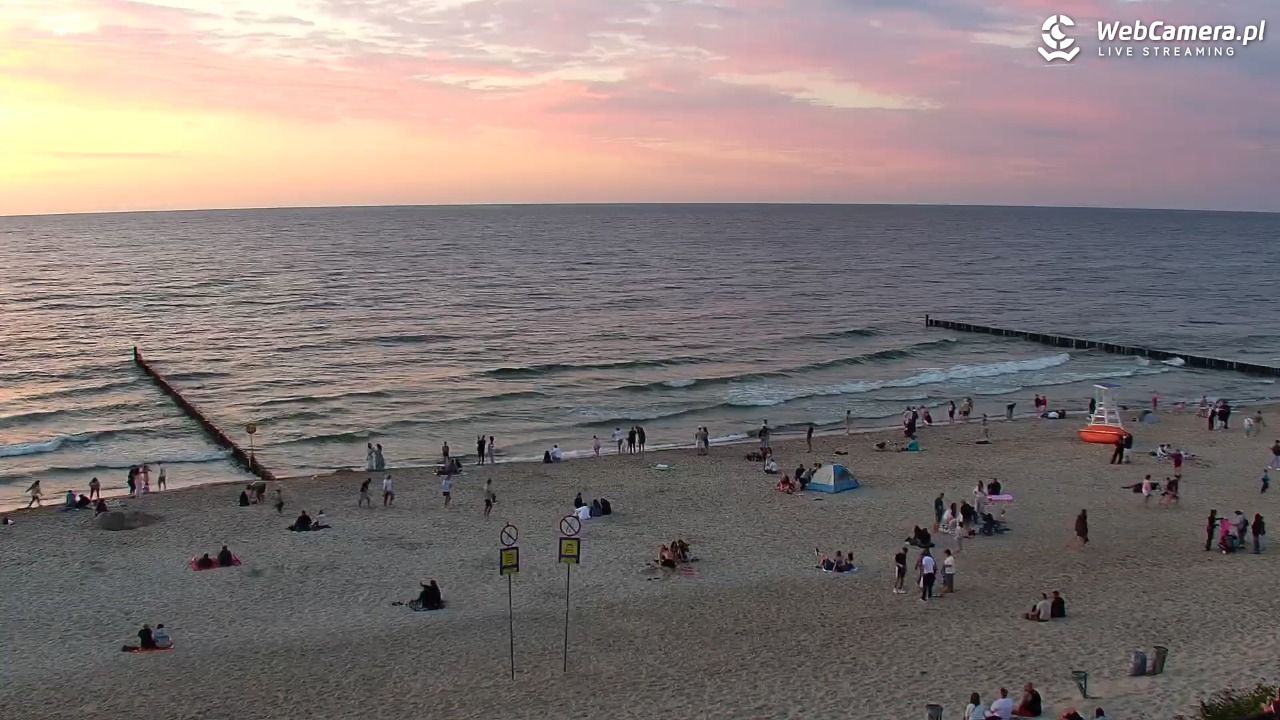 MIELNO - widok na plażę - 06 sierpień 2026, 20:52