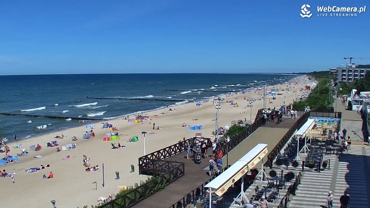MIELNO - widok na plażę - 22 czerwiec 2026, 14:15