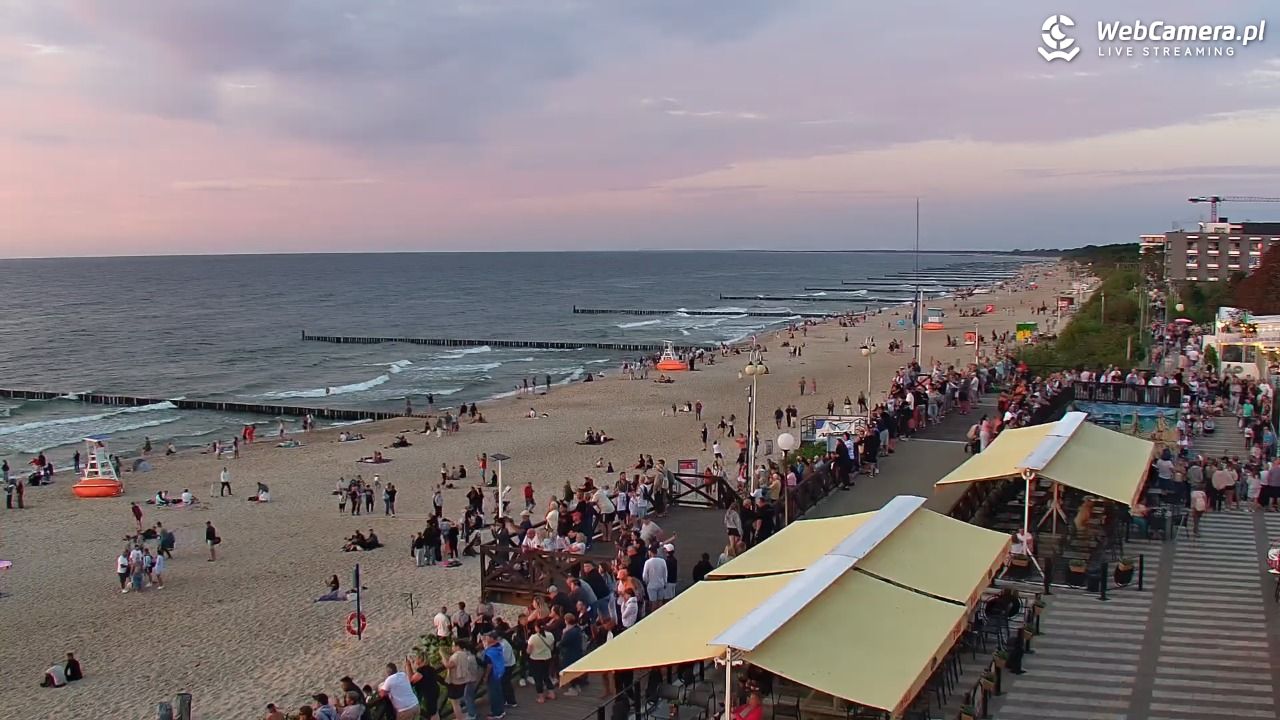 MIELNO - widok na plażę - 06 sierpień 2026, 20:46