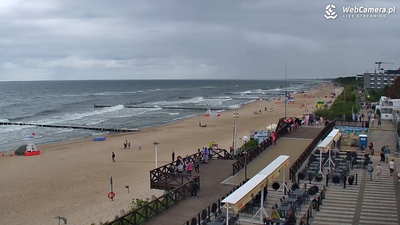 MIELNO - widok na plażę - 07 sierpień 2026, 12:14