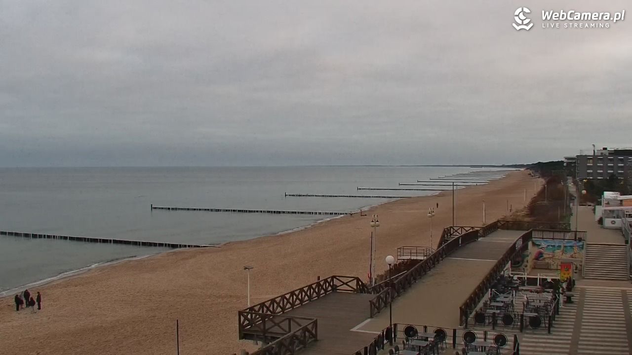 MIELNO - widok na plażę - 21 grudzień 2025, 08:00