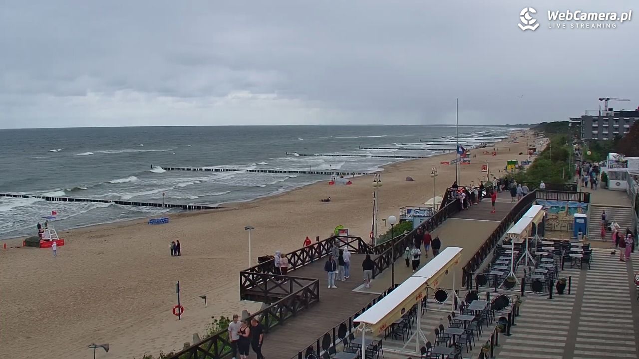 MIELNO - widok na plażę - 07 sierpień 2026, 11:55
