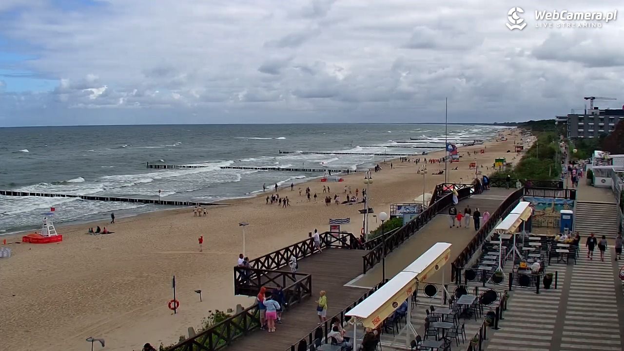MIELNO - widok na plażę - 07 sierpień 2026, 10:35