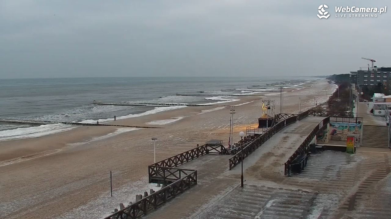 MIELNO - widok na plażę - 05 luty 2026, 07:28