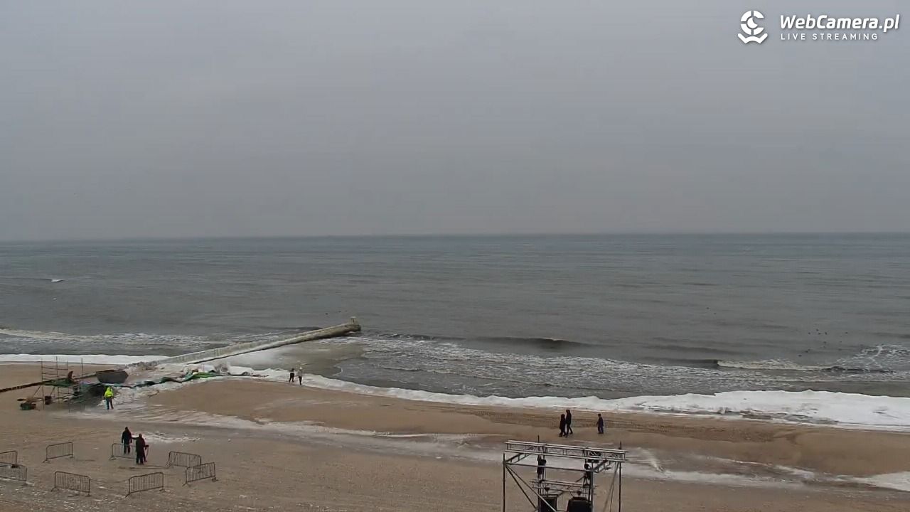 MIELNO - widok na plażę - 05 luty 2026, 10:48