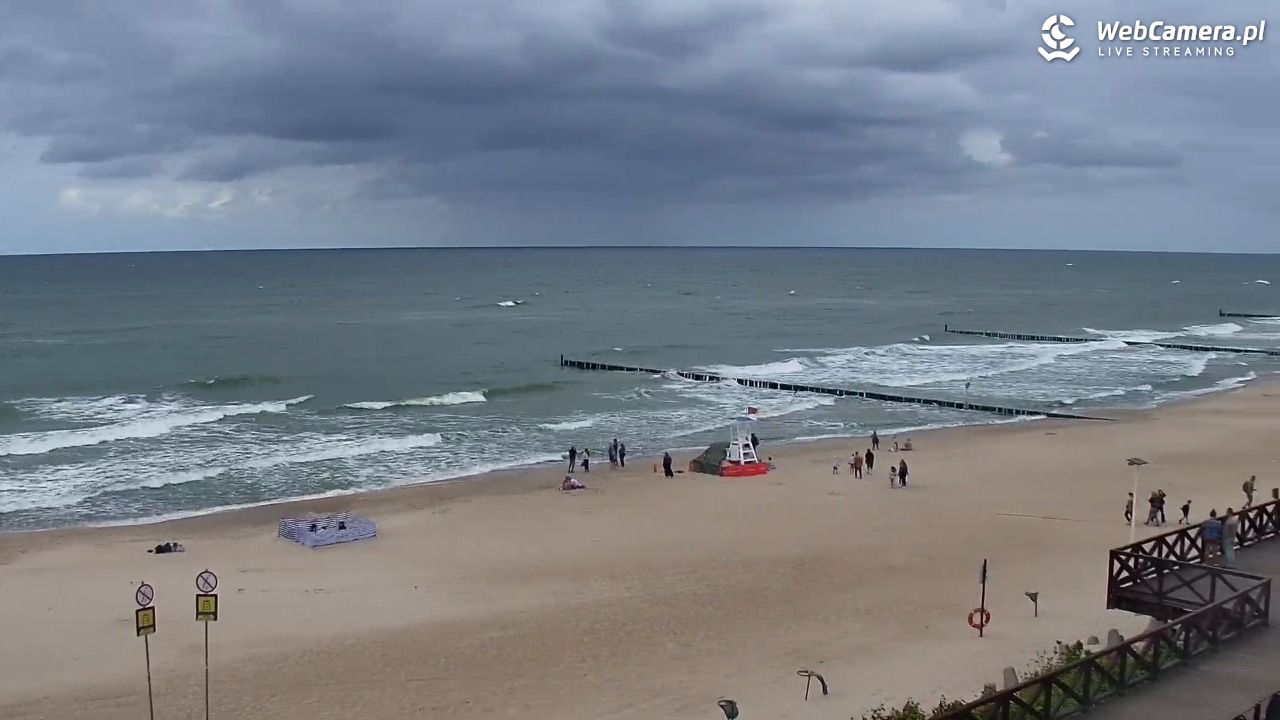 MIELNO - widok na plażę - 07 sierpień 2026, 14:43