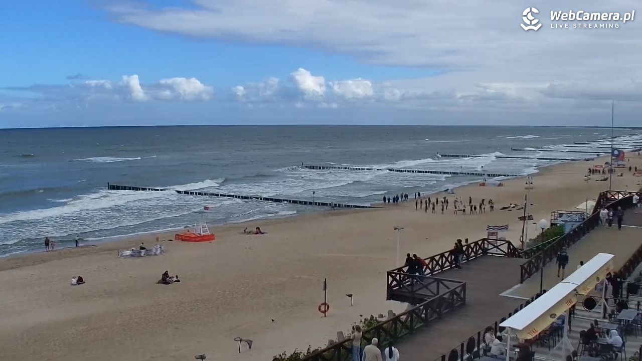 MIELNO - widok na plażę - 07 sierpień 2026, 10:47