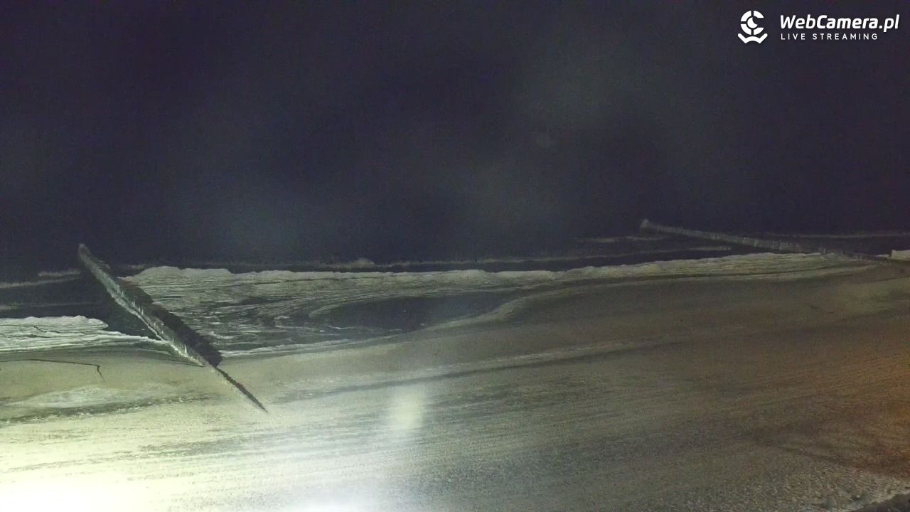 MIELNO - widok na plażę - 04 luty 2026, 22:44