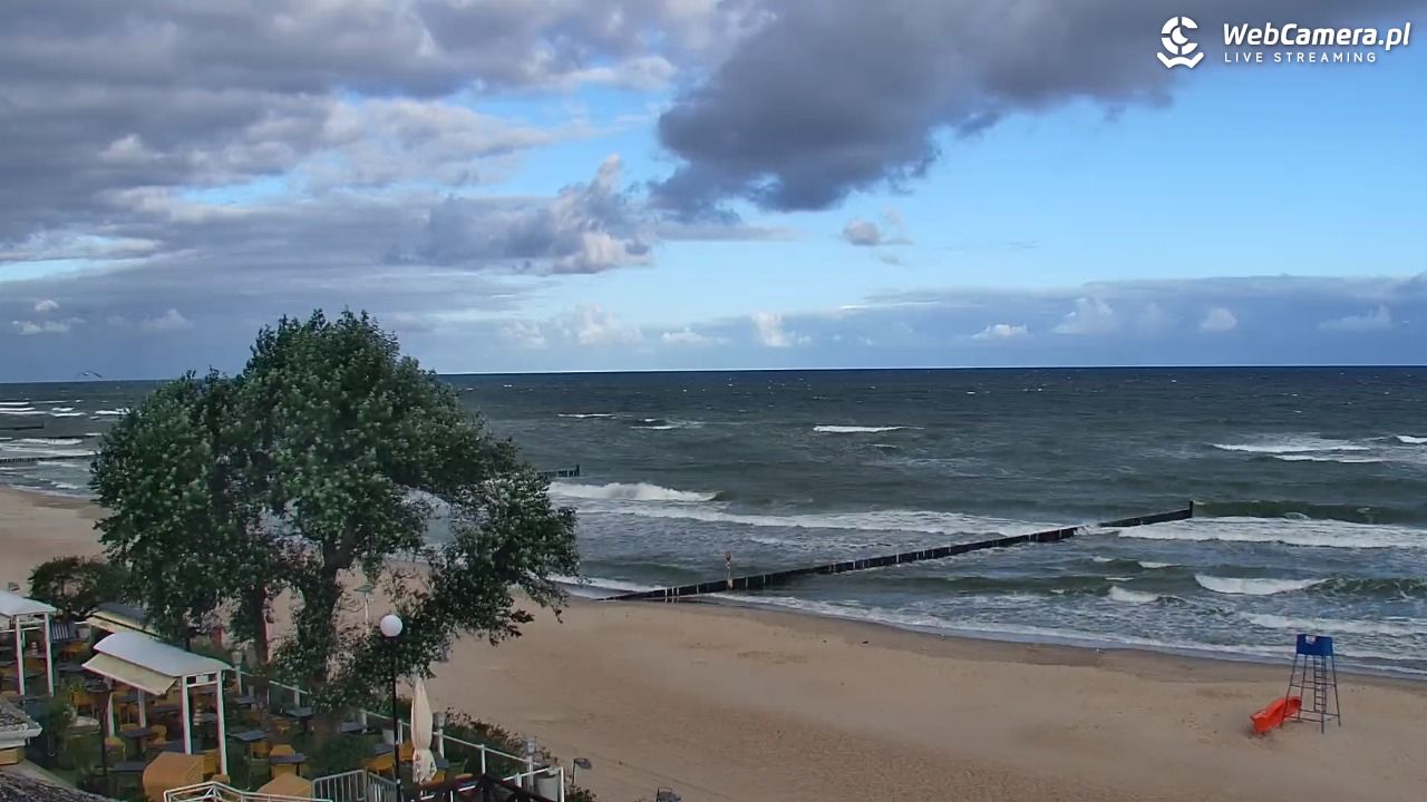 MIELNO - widok na plażę - 07 sierpień 2026, 07:40