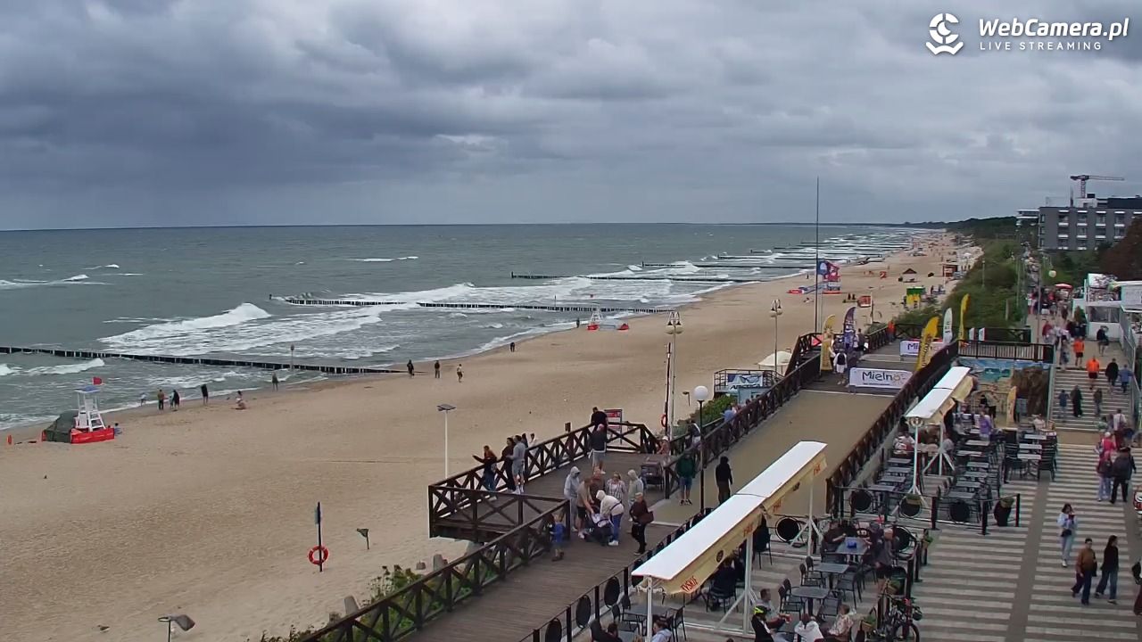 MIELNO - widok na plażę - 07 sierpień 2026, 14:47