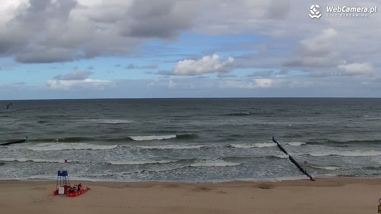 MIELNO - widok na plażę - 07 sierpień 2026, 09:49