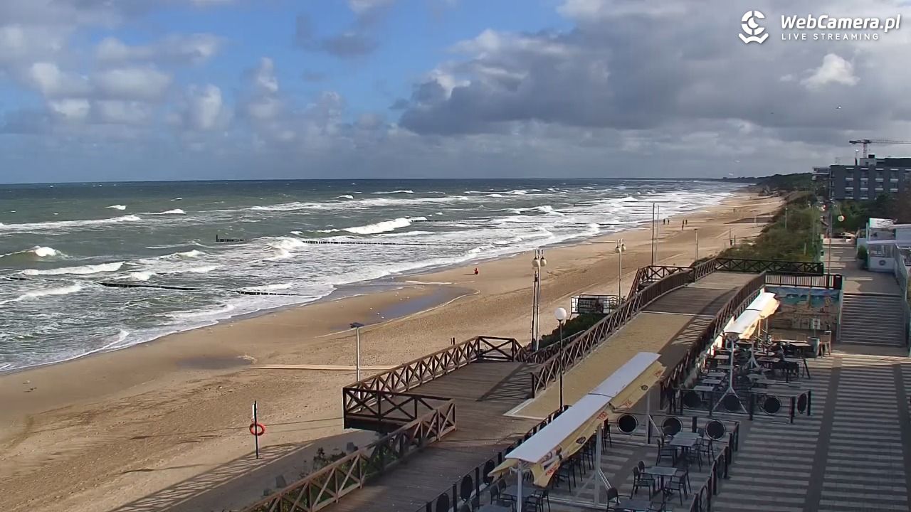 MIELNO - widok na plażę - 21 wresień 2026, 10:05