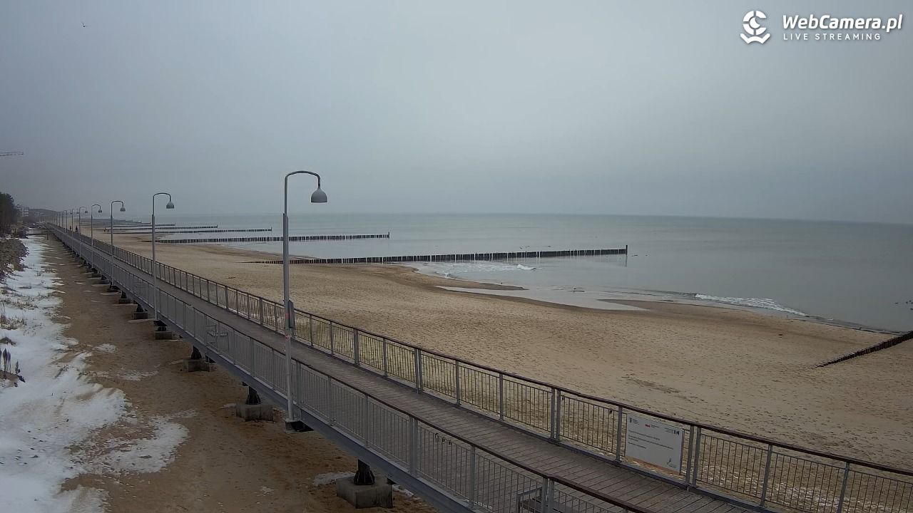 MIELNO - widok na promenadę NOWOŚĆ - 17 styczeń 2026, 10:15