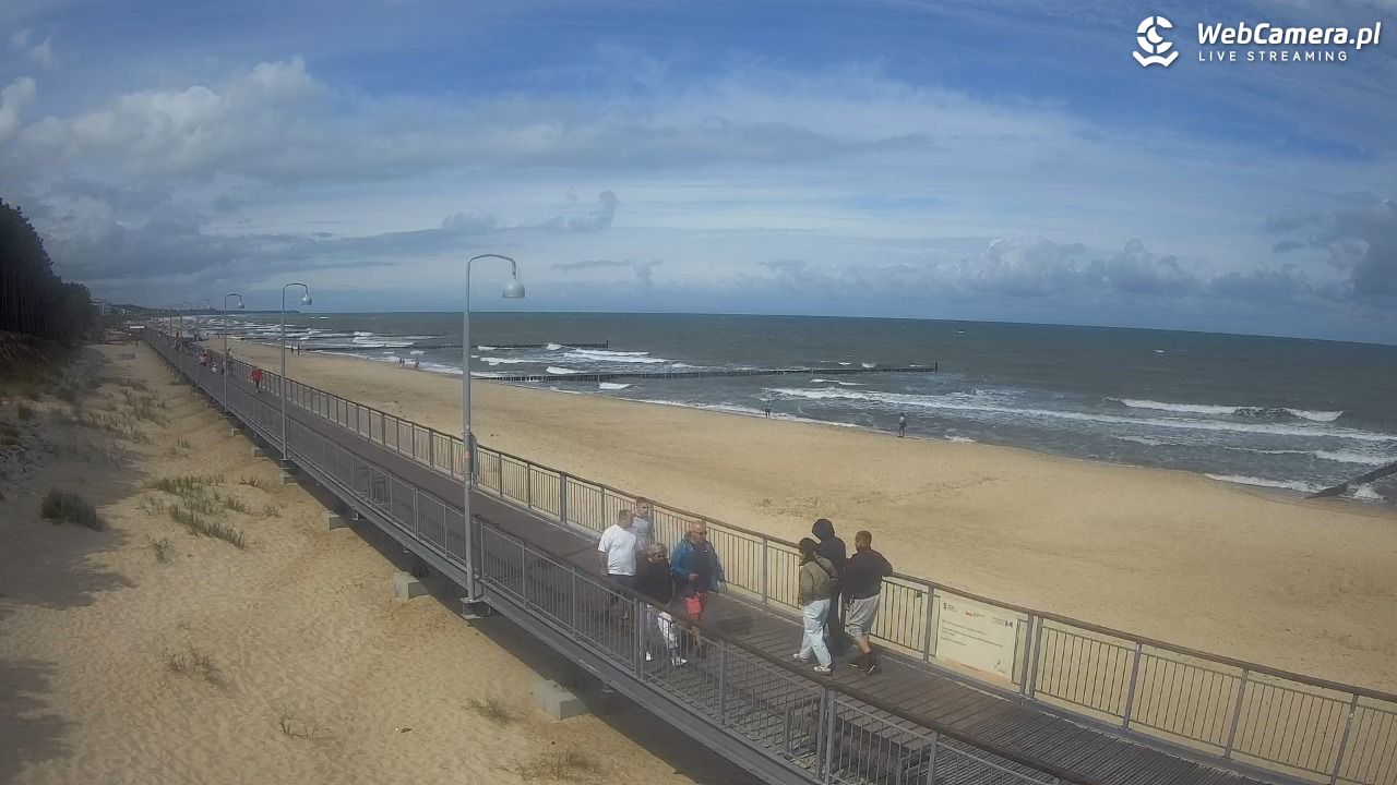 MIELNO - widok na promenadę NOWOŚĆ - 22 lipiec 2026, 10:53