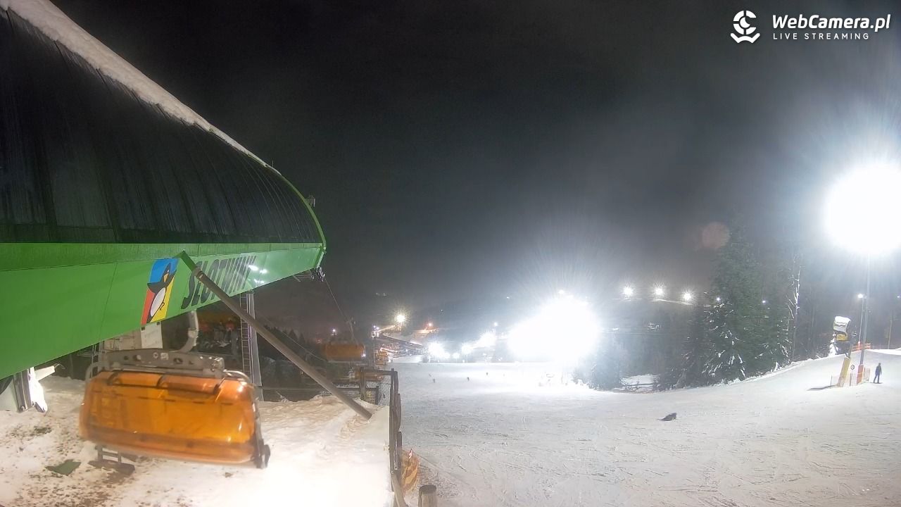 Słotwiny Arena - widok z górnej stacji - 25 styczeń 2026, 18:26