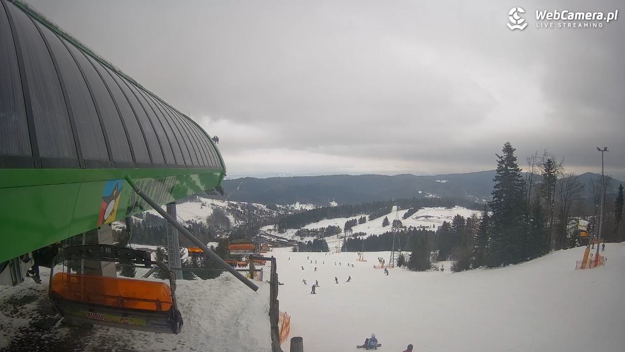 Słotwiny Arena - widok z górnej stacji - 26 styczeń 2026, 10:32