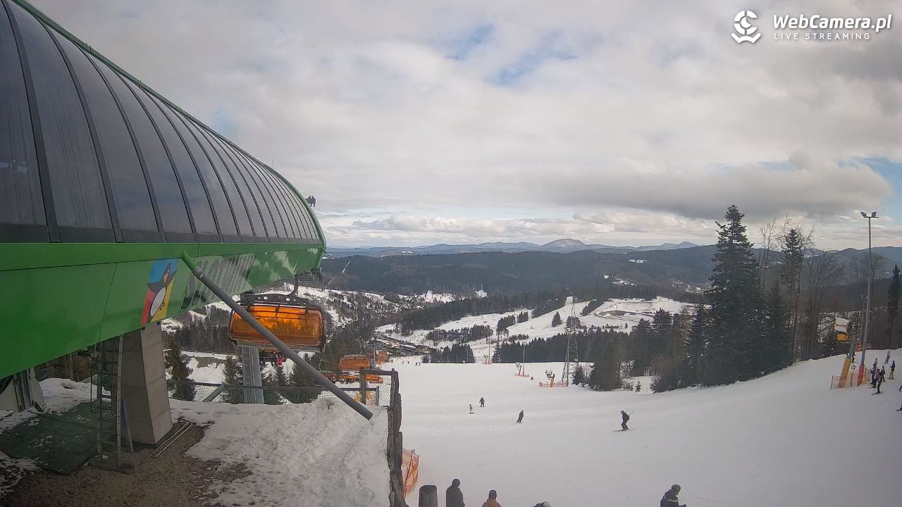 Słotwiny Arena - widok z górnej stacji - 27 styczeń 2026, 12:36