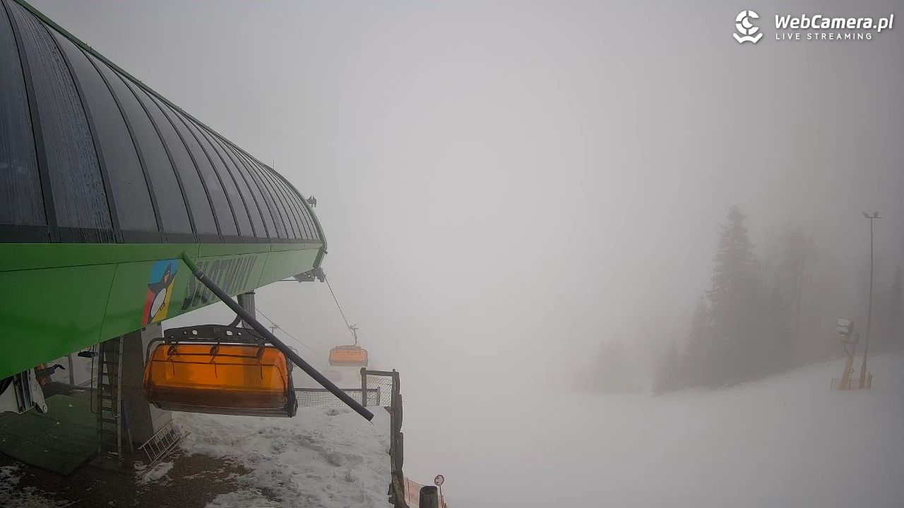 Słotwiny Arena - widok z górnej stacji - 03 grudzień 2025, 09:21