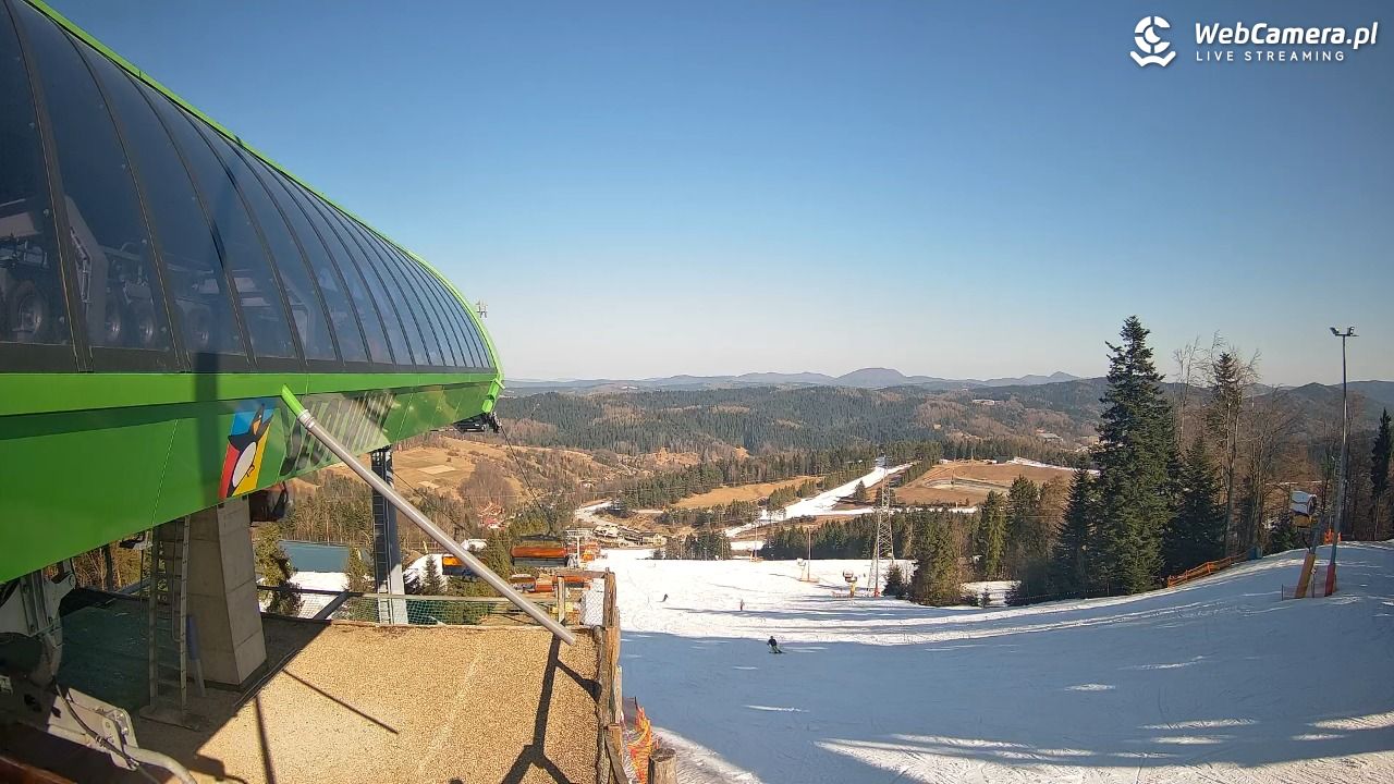 Słotwiny Arena - widok z górnej stacji - 15 marzec 2026, 14:13