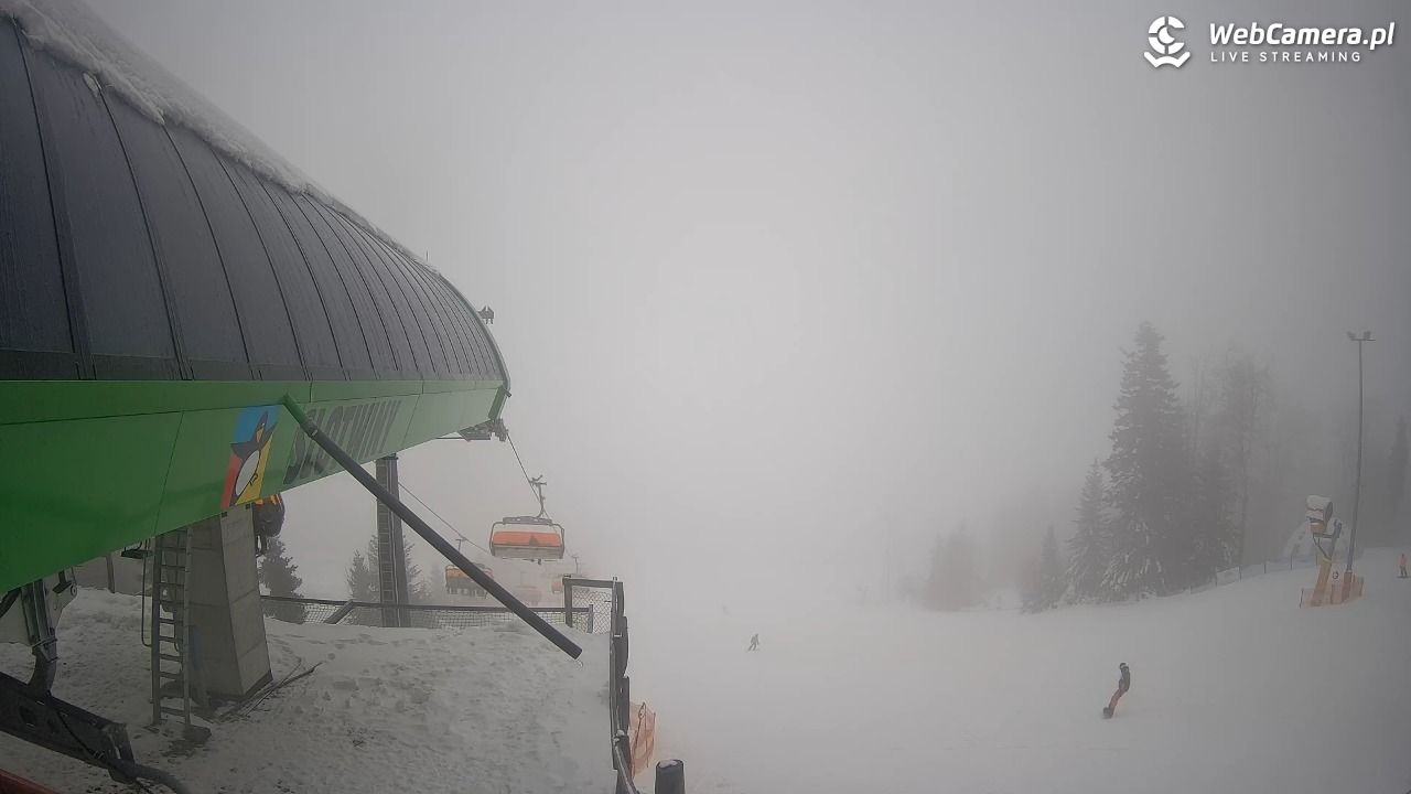 Słotwiny Arena - widok z górnej stacji - 25 styczeń 2026, 09:01