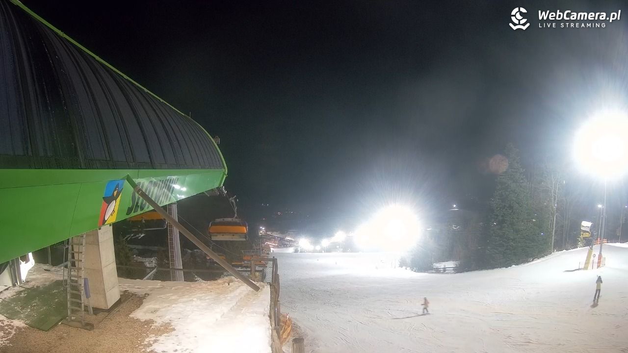 Słotwiny Arena - widok z górnej stacji - 27 styczeń 2026, 20:13