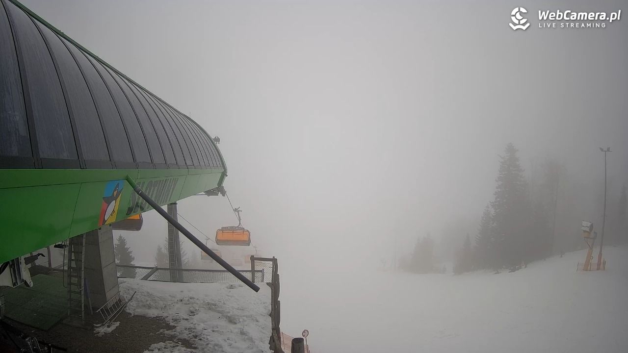 Słotwiny Arena - widok z górnej stacji - 04 grudzień 2025, 11:38