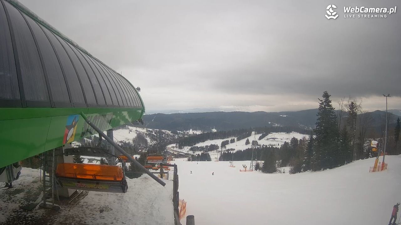 Słotwiny Arena - widok z górnej stacji - 26 styczeń 2026, 08:38