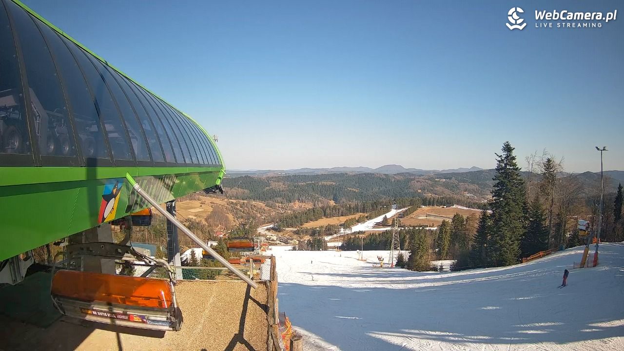 Słotwiny Arena - widok z górnej stacji - 15 marzec 2026, 14:13