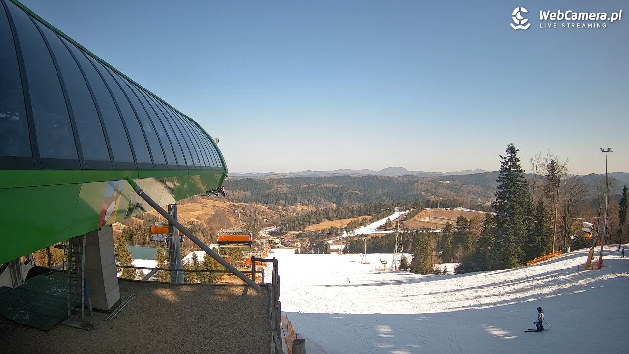 Słotwiny Arena - widok z górnej stacji - 15 marzec 2026, 12:54