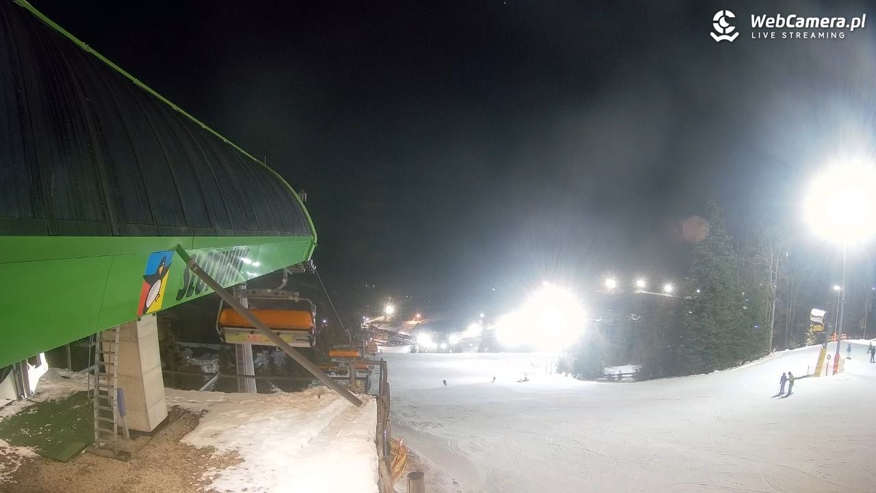 Słotwiny Arena - widok z górnej stacji - 27 styczeń 2026, 17:34