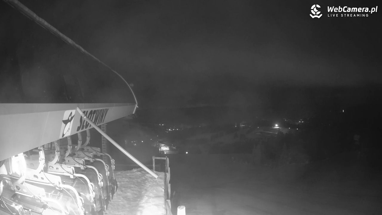 Słotwiny Arena - widok z górnej stacji - 26 styczeń 2026, 05:32