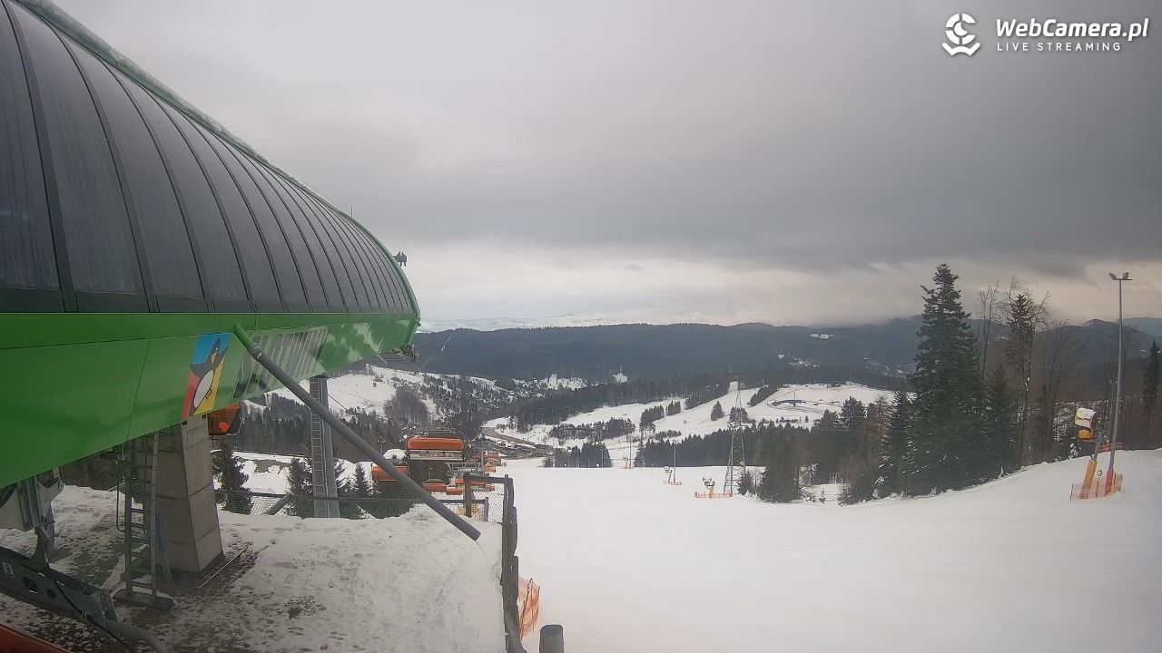 Słotwiny Arena - widok z górnej stacji - 26 styczeń 2026, 07:59