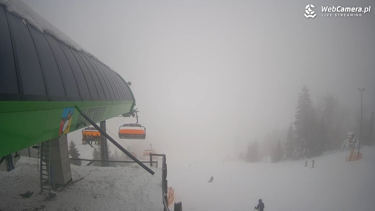Słotwiny Arena - widok z górnej stacji - 25 styczeń 2026, 08:46