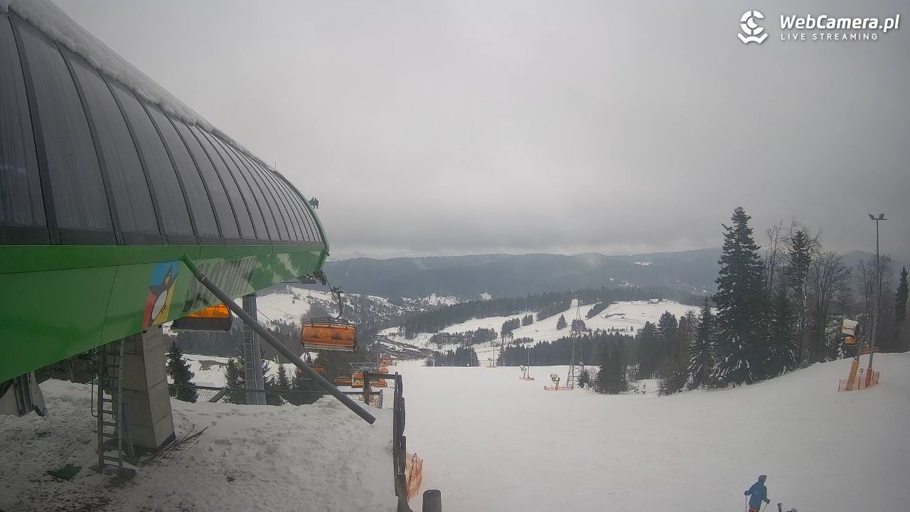 Słotwiny Arena - widok z górnej stacji - 25 styczeń 2026, 15:08