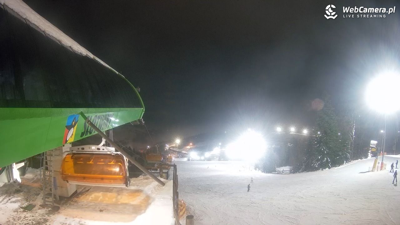 Słotwiny Arena - widok z górnej stacji - 25 styczeń 2026, 19:02