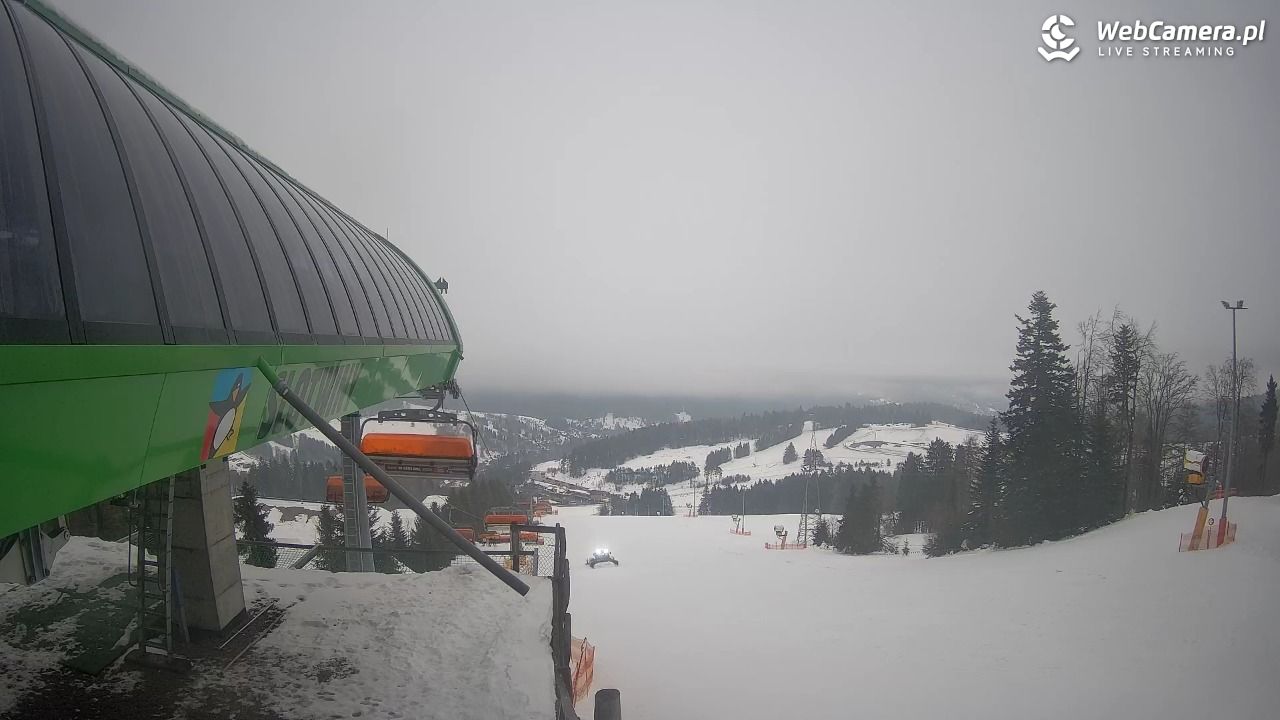 Słotwiny Arena - widok z górnej stacji - 26 styczeń 2026, 15:27