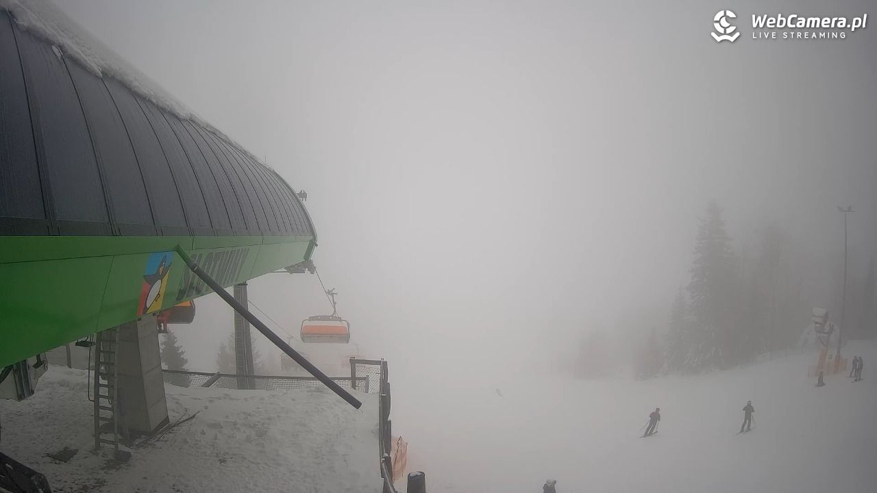 Słotwiny Arena - widok z górnej stacji - 25 styczeń 2026, 08:48