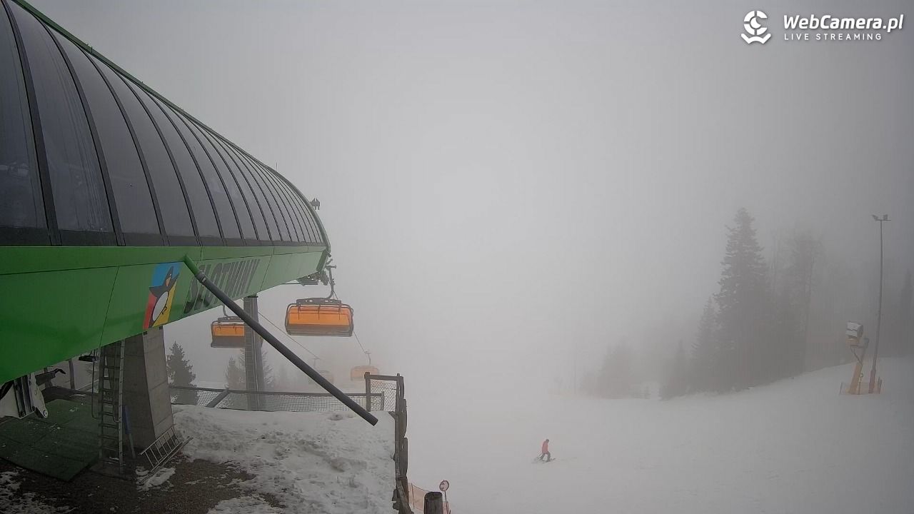 Słotwiny Arena - widok z górnej stacji - 03 grudzień 2025, 14:00