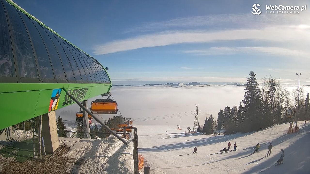 Słotwiny Arena - widok z górnej stacji - 27 styczeń 2026, 09:48